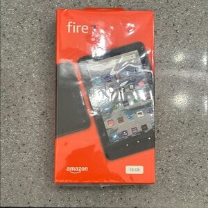 Amazon Fire 7 Tablet - Black with Vibrant Red Packaging